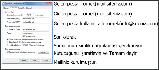 mail kurulumu