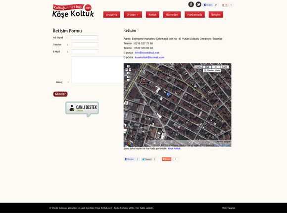 web tasarım k&ouml;şe takımları
